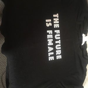 Handmade Future is female quoted Crop Top